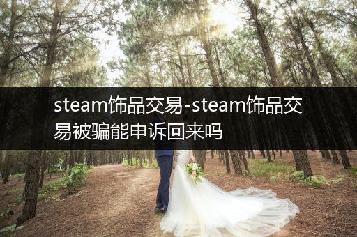 steam饰品交易-steam饰品交易被骗能申诉回来吗